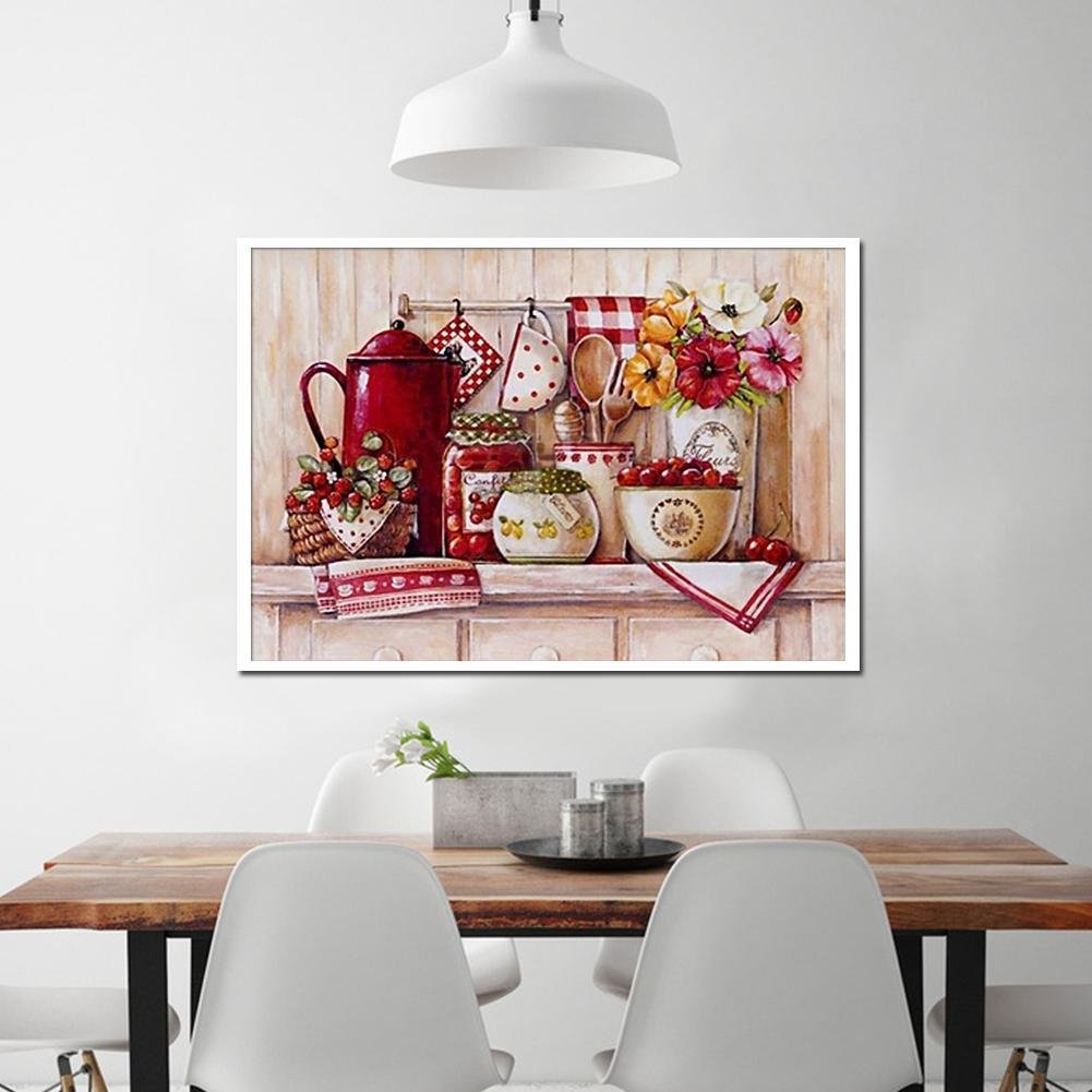 Diamond Painting - Full Round - Kitchen Tea Set