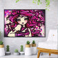 Diamond Painting - Full Round - Girl with Big Eyes B