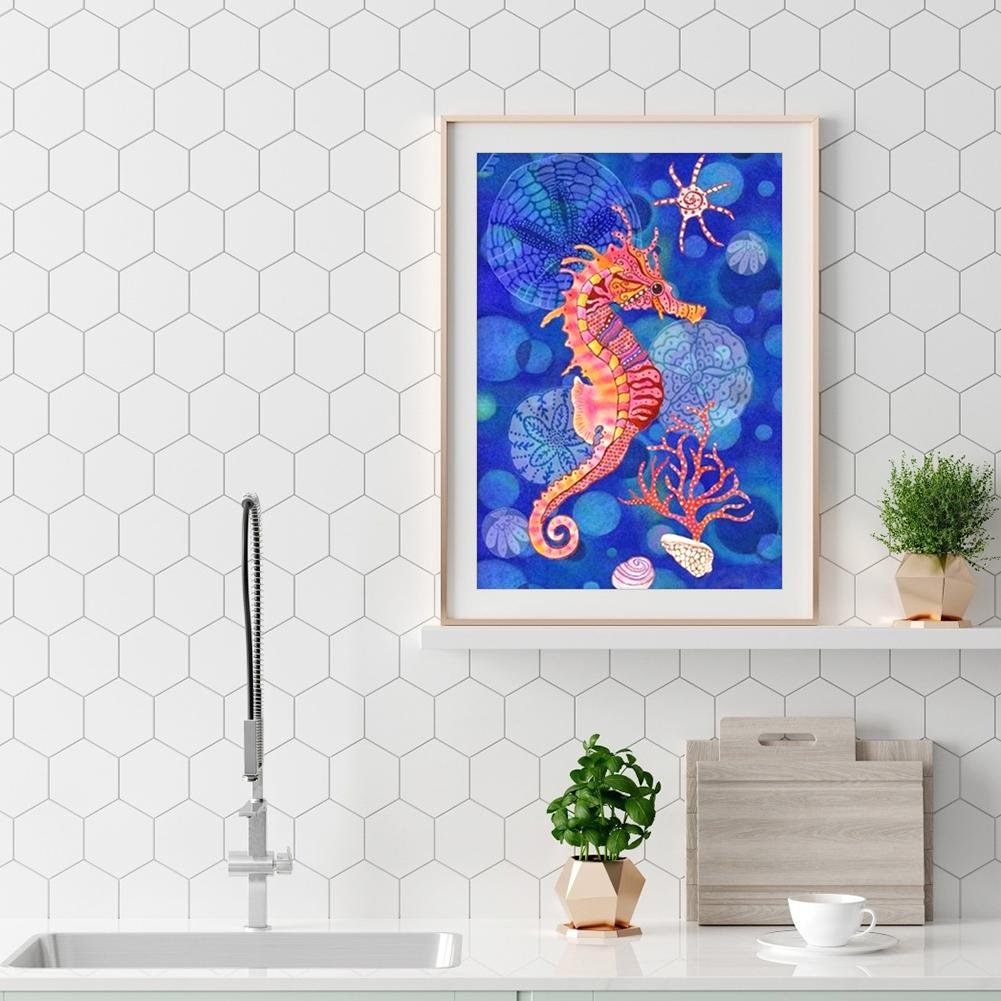 Diamond Painting - Full Round - Seahorse A