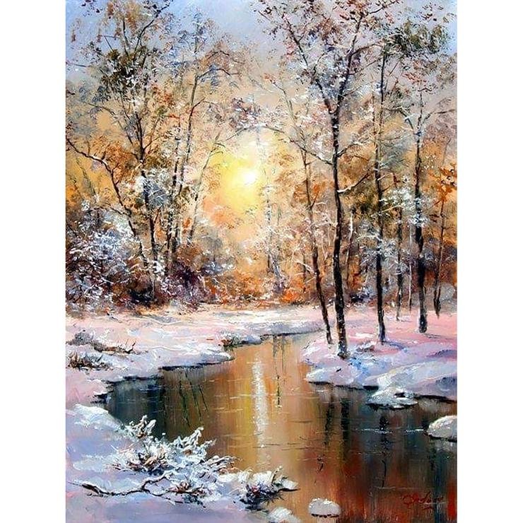5D Diy Diamond Painting Kit Full Round Beads Fantasy Nature