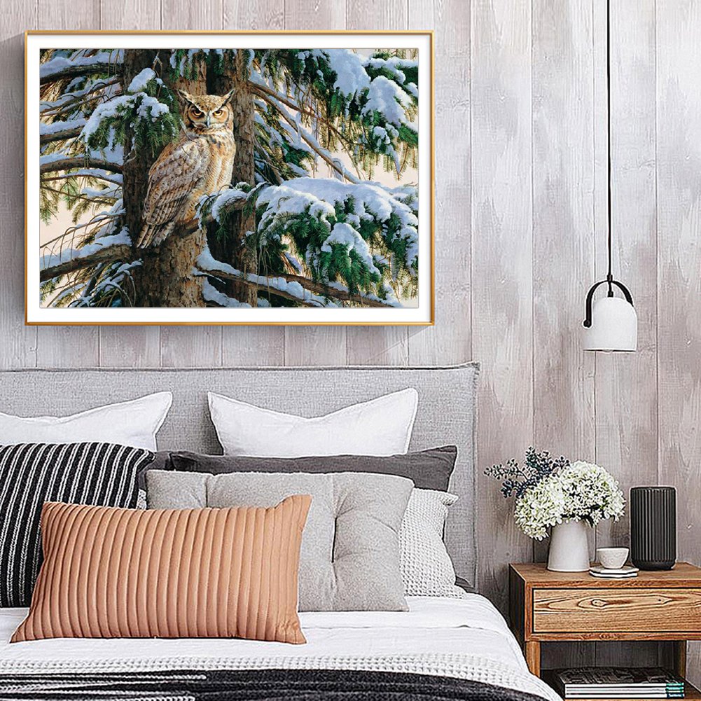 Diamond Painting - Full Round - Snow Owl