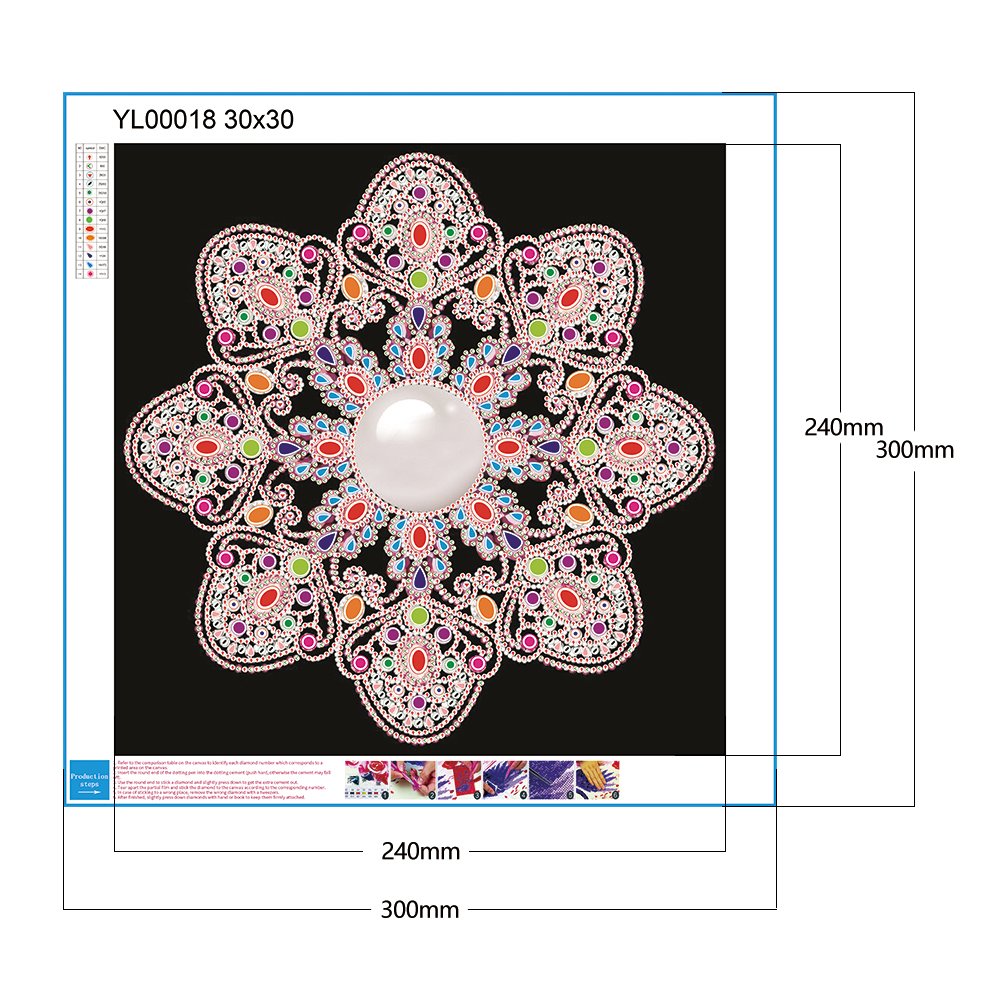 Diamond Painting - Crystal Round - Datura