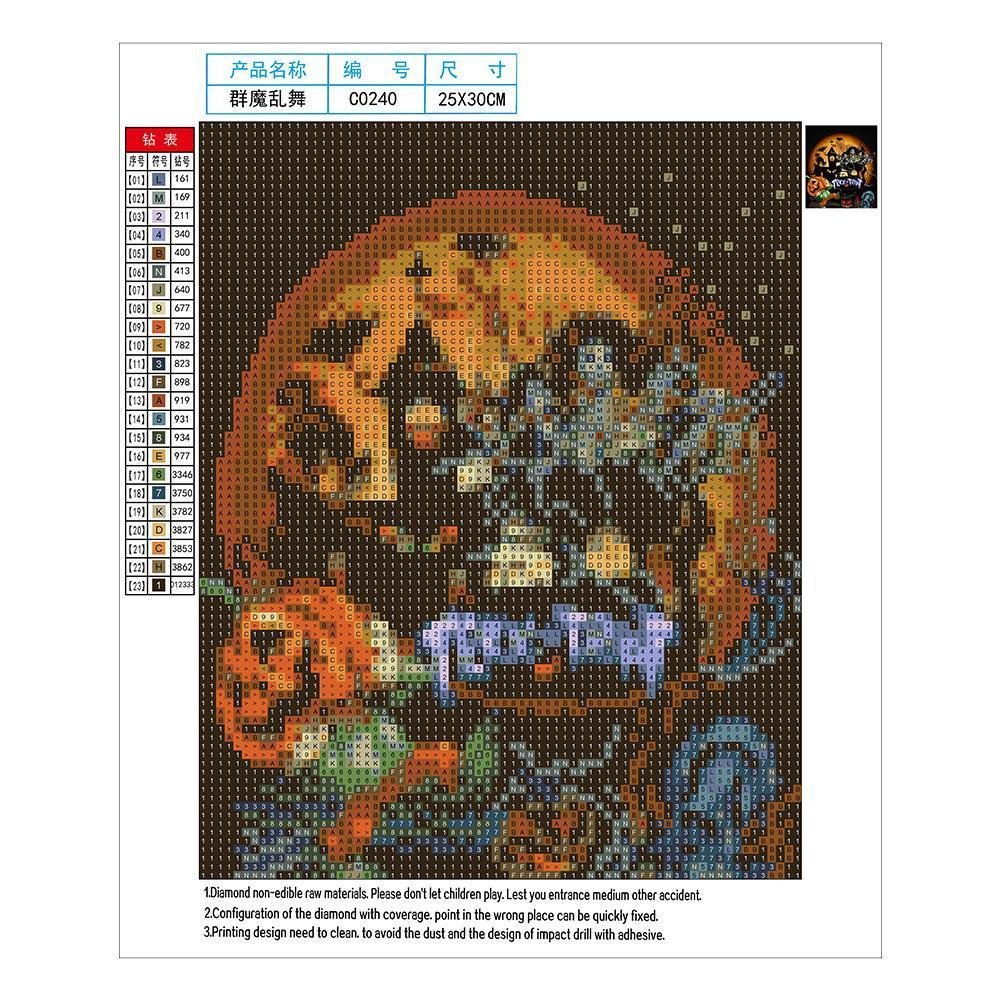 5D DIY Diamond Painting Kit - Full Round - Halloween House