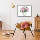 Painting By Numbers on Canvas Flower in Vase Hand painted Oil Picture