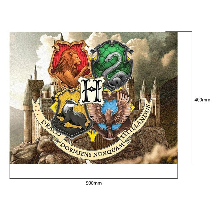 Magic School Badge Frameless Acrylic Figure Picture Drawing On Canvas Scenery