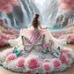 Diamond Painting - Full Round / Square - Girl In Rose Evening Dress