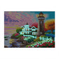 Luminous Diamond Painting - Full Round - Seaside Building