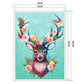 11ct Stamped Cross Stitch - Flower Elk(36*46cm)