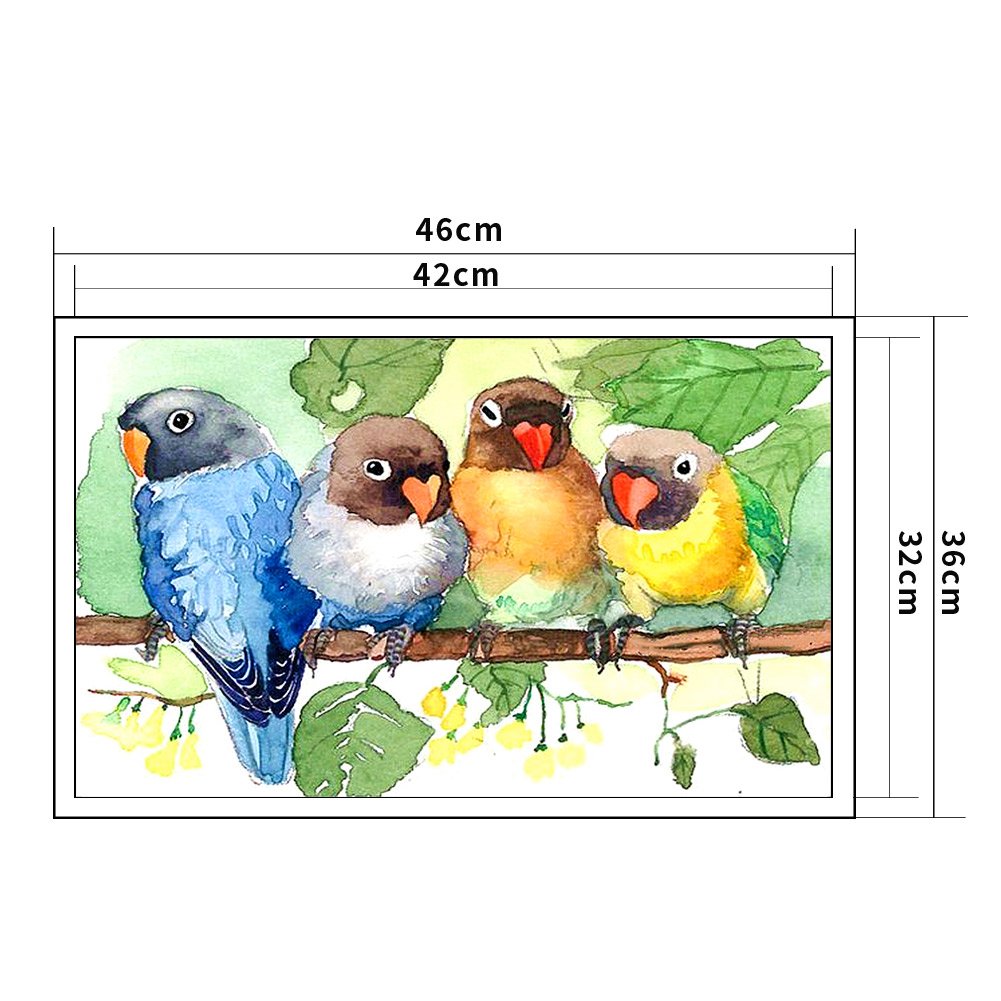 11ct Stamped Cross Stitch - Birds(36*46cm)