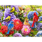 5D Diy Diamond Painting Kit Full Round Beads Flower Birds