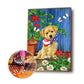 5D DIY Diamond Painting Kit - Full Round - Flower Dog