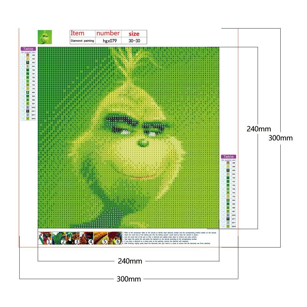 Diamond Painting - Full Round - The Grinch A