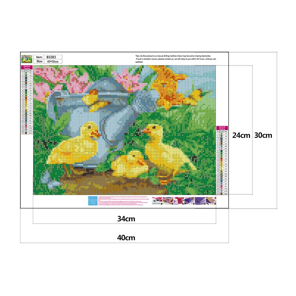 Diamond Painting - Full Round - Ducks
