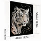 DIY Pearl Painting With Frame - Handmade Self-Adhesive Pearls - Tiger(40*50cm)