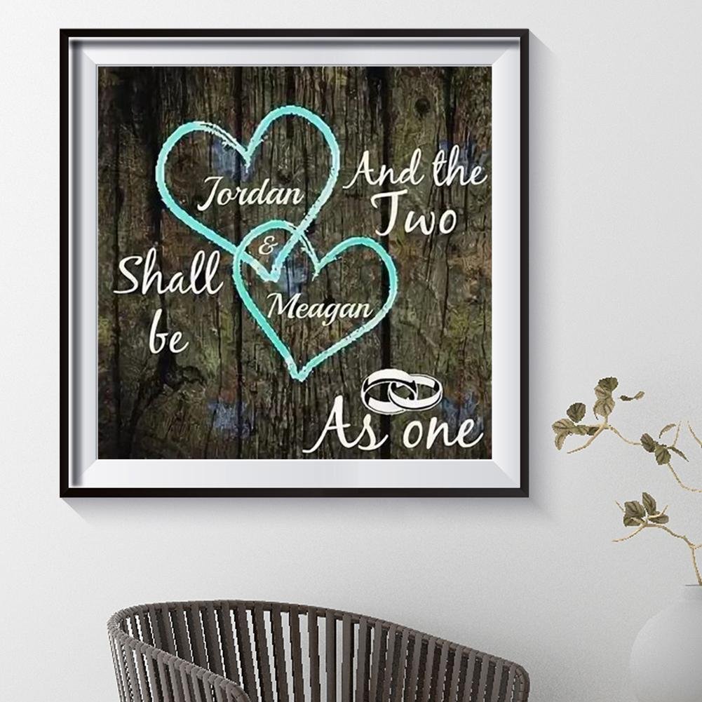 Diamond Painting - Full Round - Heart Letter