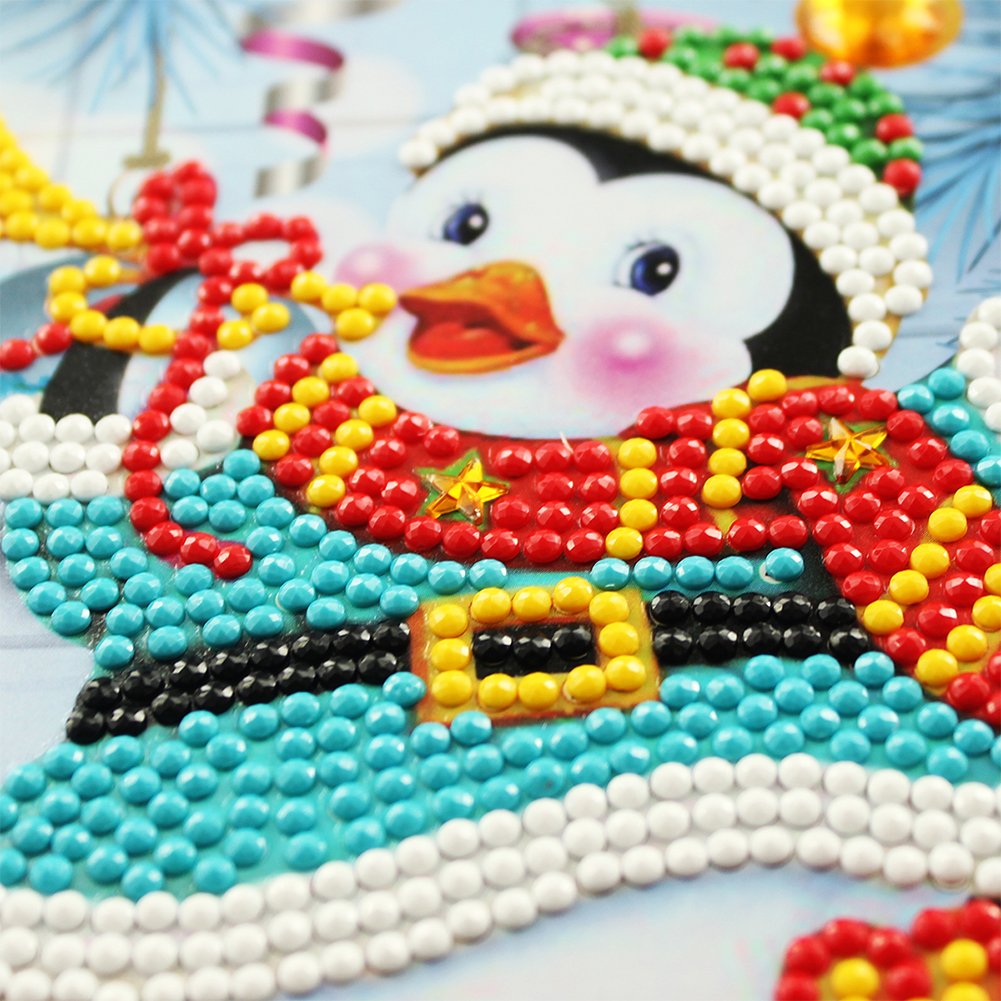 DIY Diamond Painting Greeting Card - Penguine