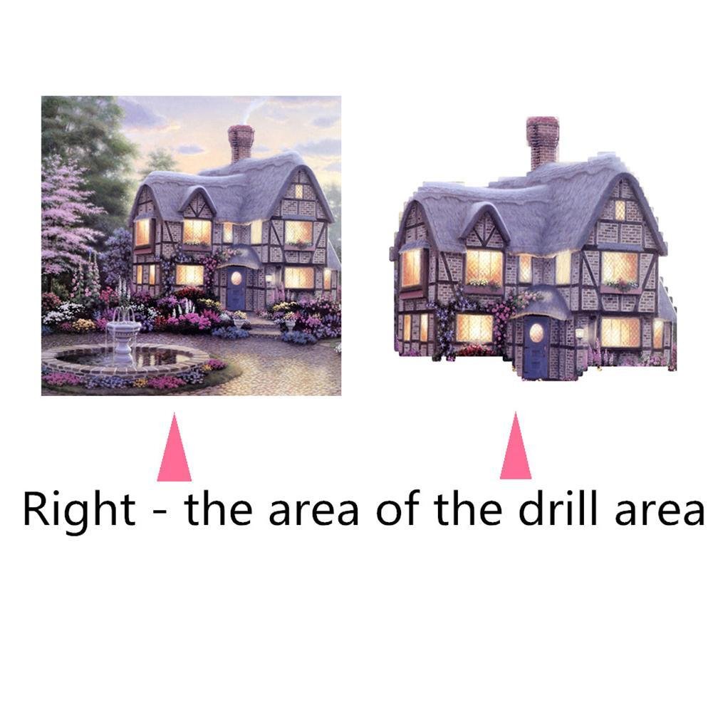 5D DIY Diamond Painting Kit - Partial Round - Lighting Warm House