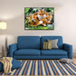 Diamond Painting - Partial Round - Fox Family