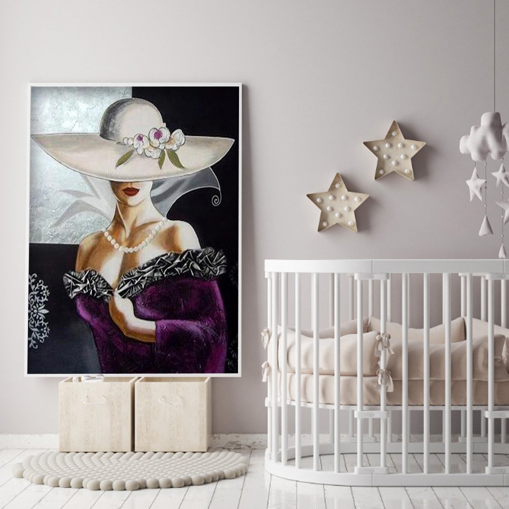 Diamond Painting - Full Round - Elegant Lady
