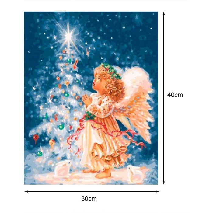 Christmas Oil Painting By Numbers Art Pictures Craft for  