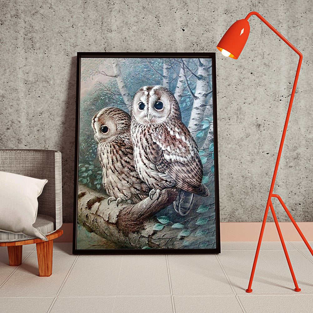 Diamond Painting - Full Round - Owl 3