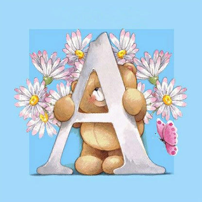Diamond Painting - Full Round - Letter Bear