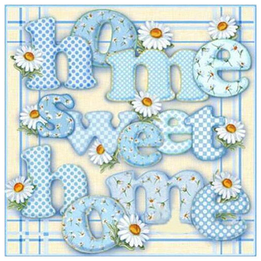 5D Diy Diamond Painting Kit Full Round Beads Sweet Home
