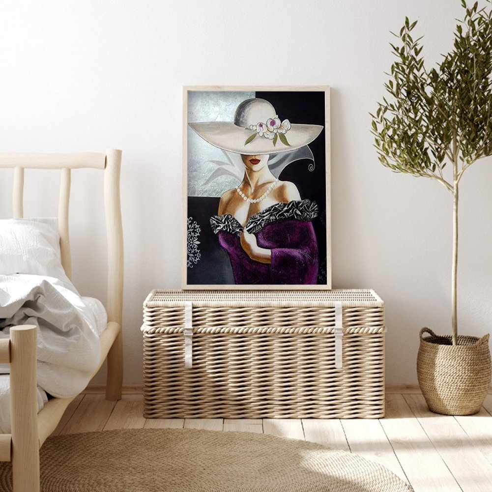 Diamond Painting - Full Round - Elegant Lady