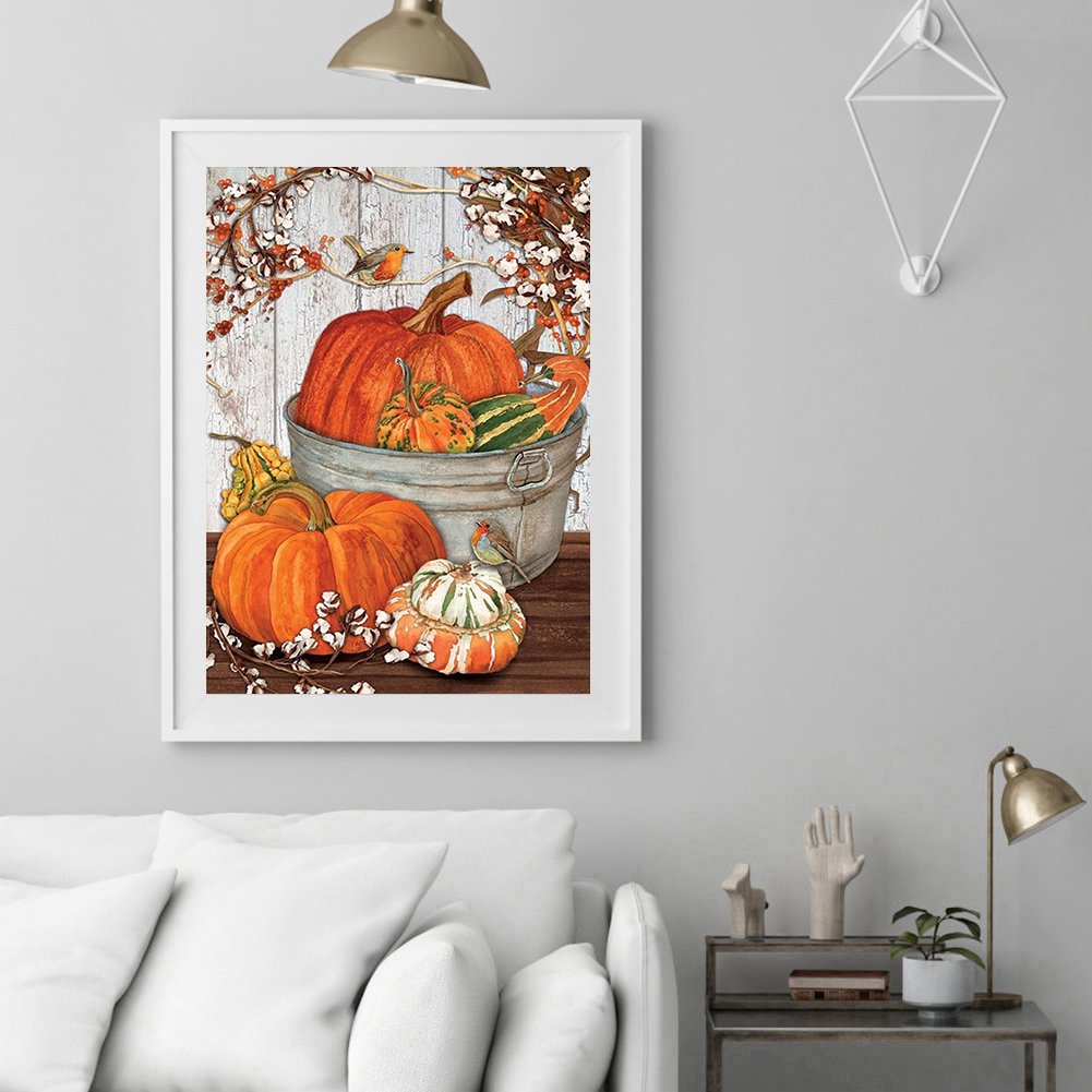 5D DIY Diamond Painting Kit - Full Round - Pumpkin C