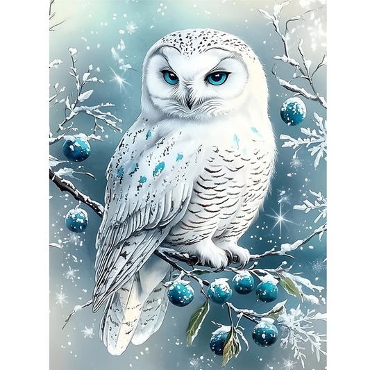 Diamond Painting - Full Round / Square - Owl On Branches