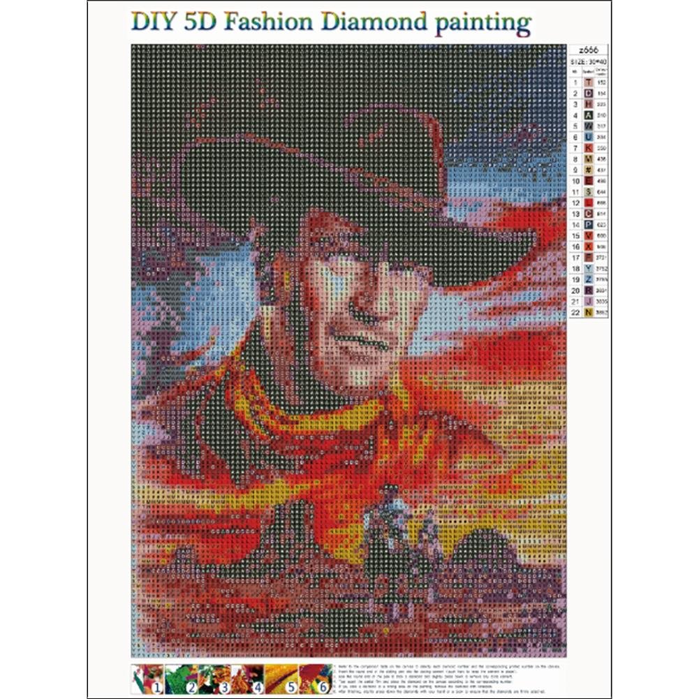 Diamond Painting - Full Round - Cowboy A