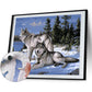 Paint By Number - Oil Painting - Snow Wolves (40*30cm)