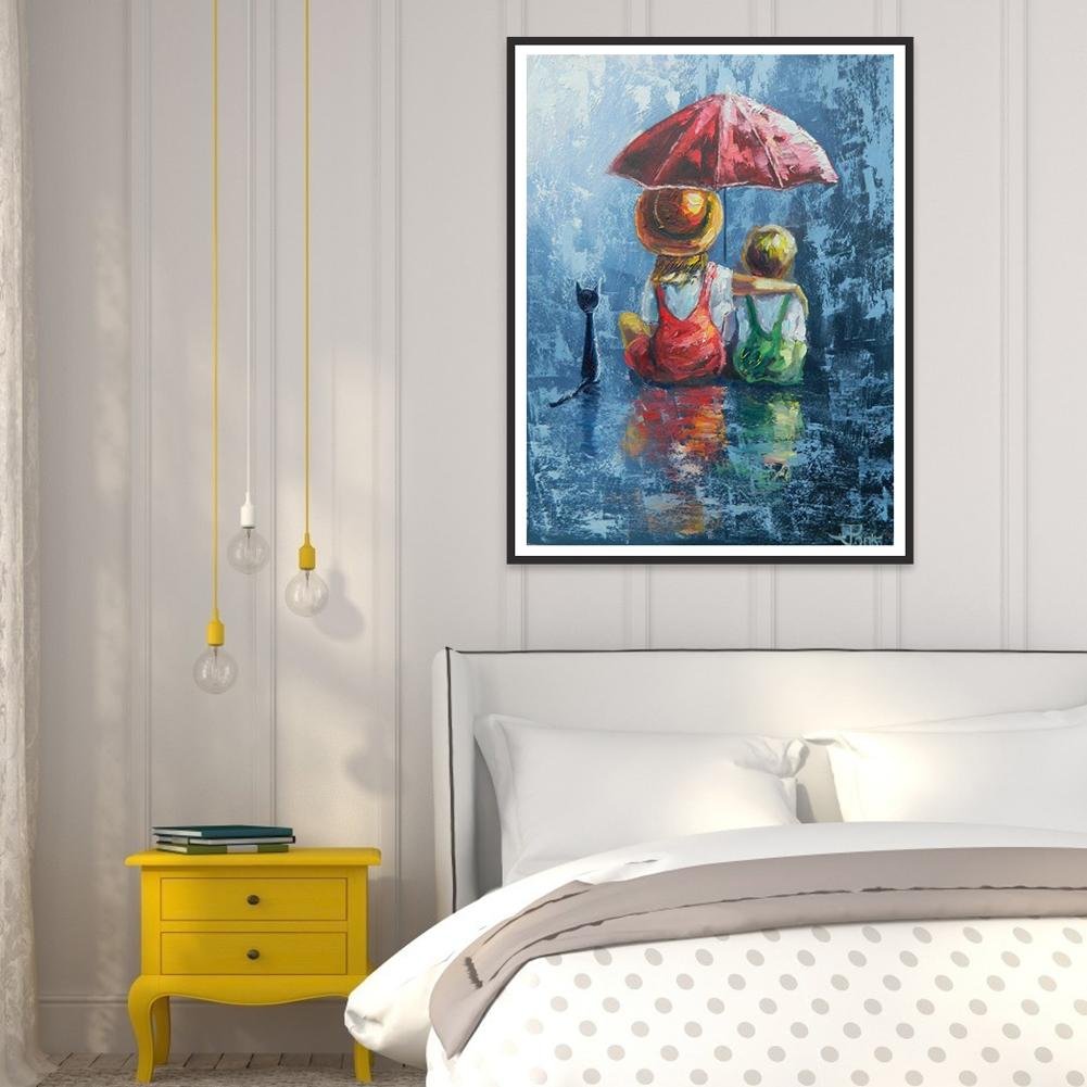 Diamond Painting - Full Round - Cute Girl & Boy