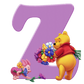 Diamond Paintings Art Letter Z Winnie The Pooh