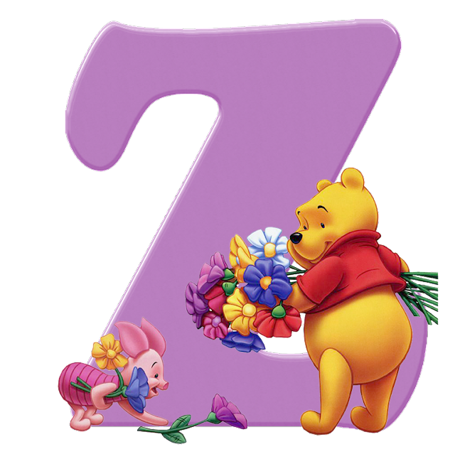 Diamond Paintings Art Letter Z Winnie The Pooh