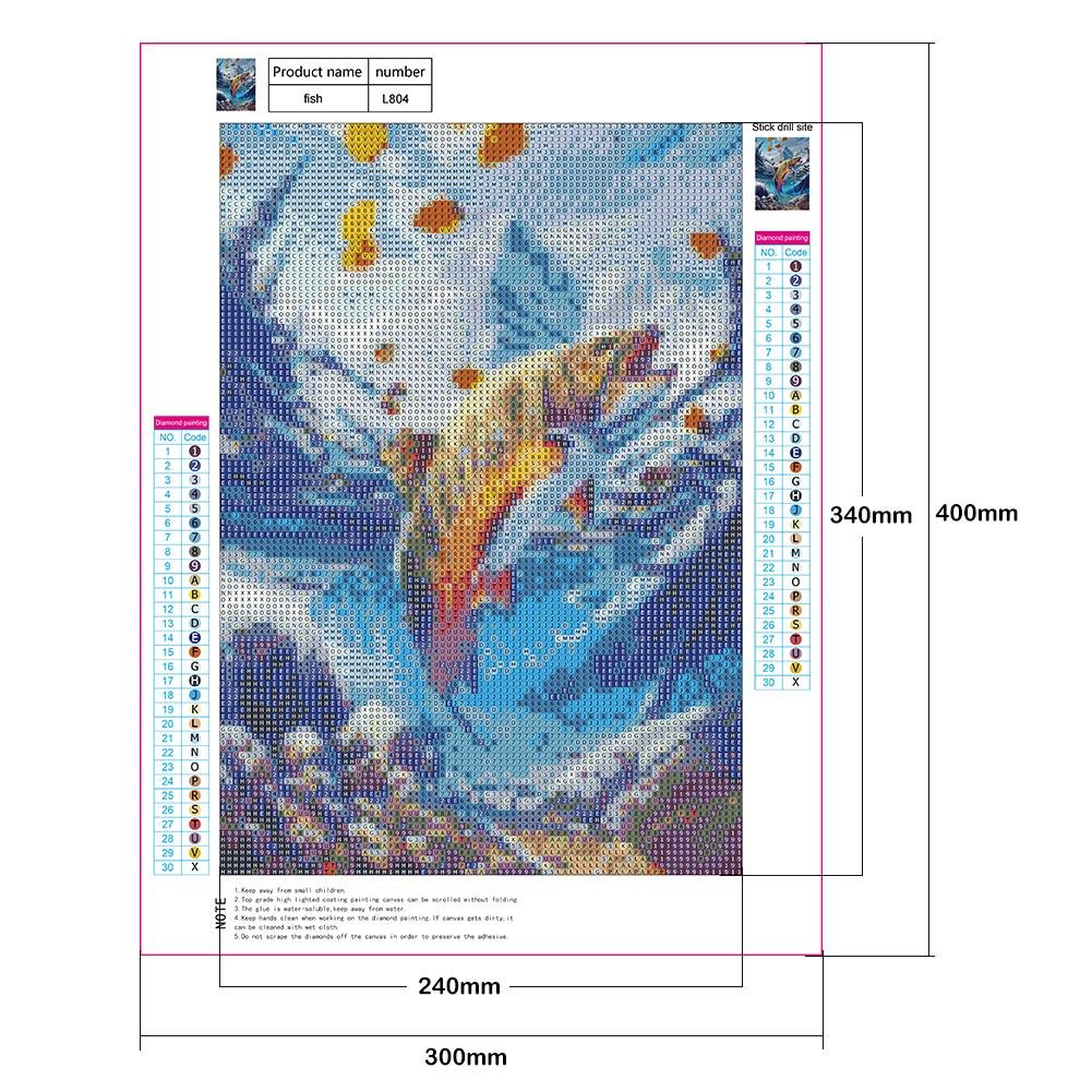 Diamond Painting - Full Round - Fish D