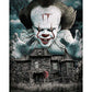 5D Diy Diamond Painting Kit Full Round Beads Scare Clown