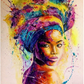 African women Threads 11ct Full cross stitch 