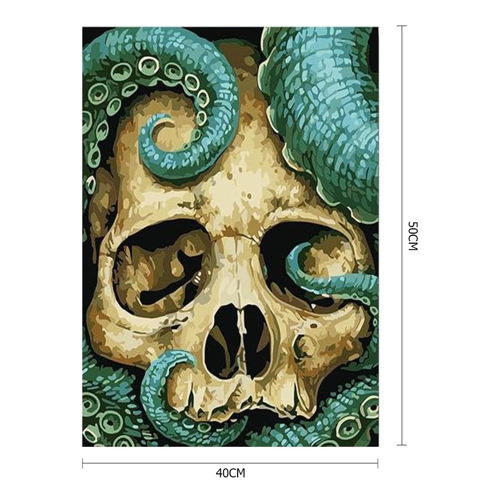 Paint By Number - Oil Painting - Skull Head (40*50cm) B