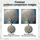 DIY Pearl Painting With Frame - Handmade Self-Adhesive Pearls - Sacred Tree (30*30cm)