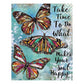 11CT Stamped Cross Stitch Butterfly(30*40cm)