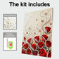 DIY Pearl Painting With Frame - Handmade Self-Adhesive Pearls - Rose (30*40cm) B