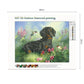 Diamond Painting - Partial Round - Black Dog