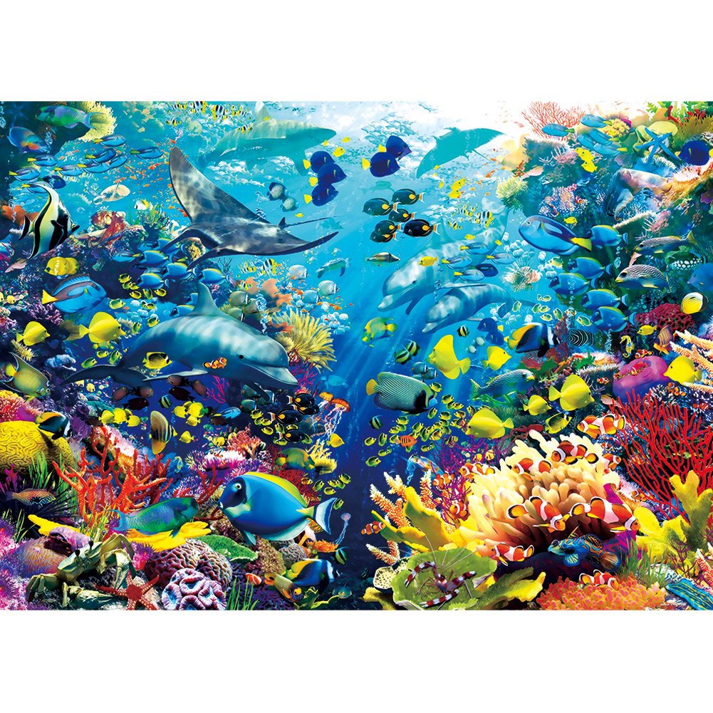 11ct Stamped Cross Stitch Underwater World (100*73cm)