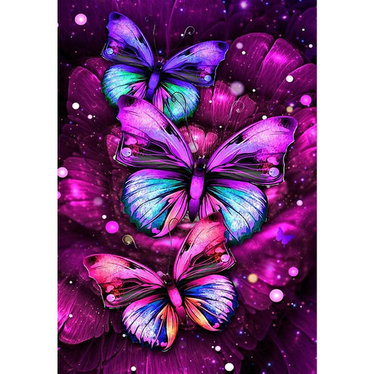 Butterfly Round Diamond Beads Art Painting