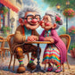 Diamond Painting - Full Round / Square - Old Couple