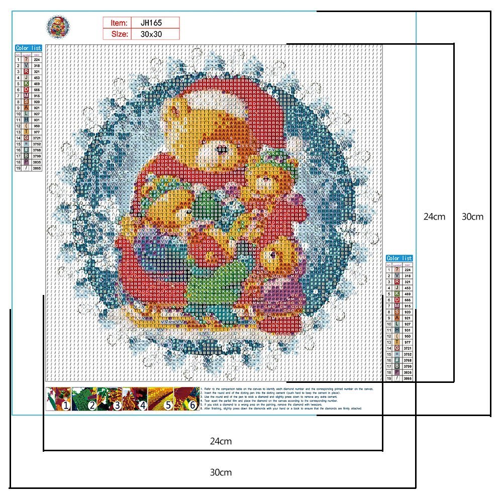 Diamond Painting - Full Round - Cute Bears