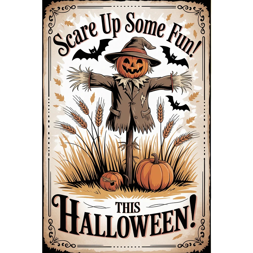 Diamond Painting - Full Round / Square - Halloween Scarecrow (30*45cm)