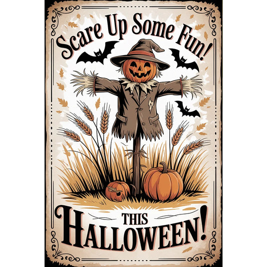 Diamond Painting - Full Round / Square - Halloween Scarecrow (30*45cm)