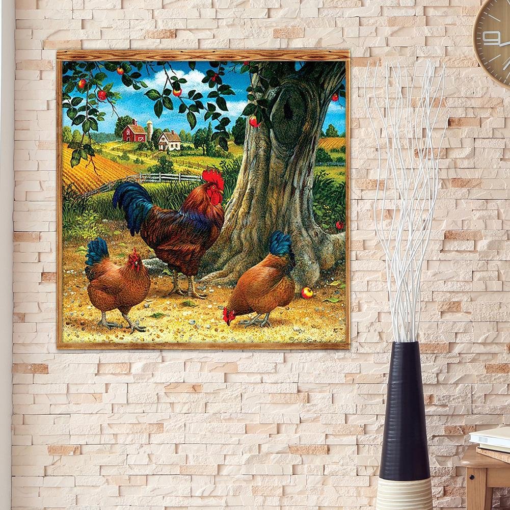 Diamond Painting - Full Round - Village Fowl